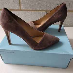 Suede high heel pumps by Antonio Melani